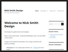 Tablet Screenshot of nicksmithdesign.co.uk